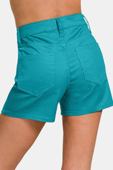 Zenana High Waist Denim Shorts - Stylish & Versatile Summer Essential
